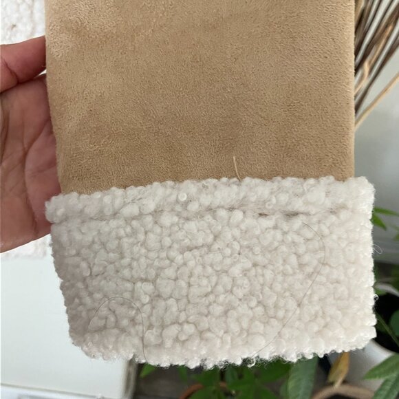 XS Tan Faux Sherpa Lined Jacket ~ Free People - Picture 8 of 8